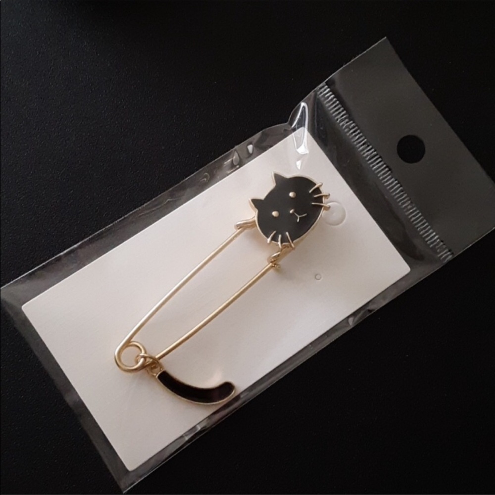 🐱 Cat Pin/Lapel - black - Picture 7 of 7